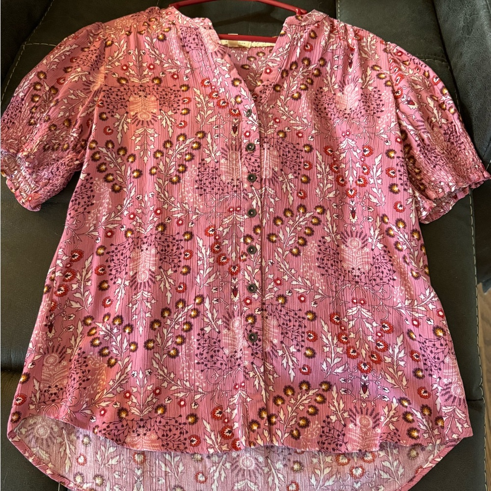 Floral Pink Blouse